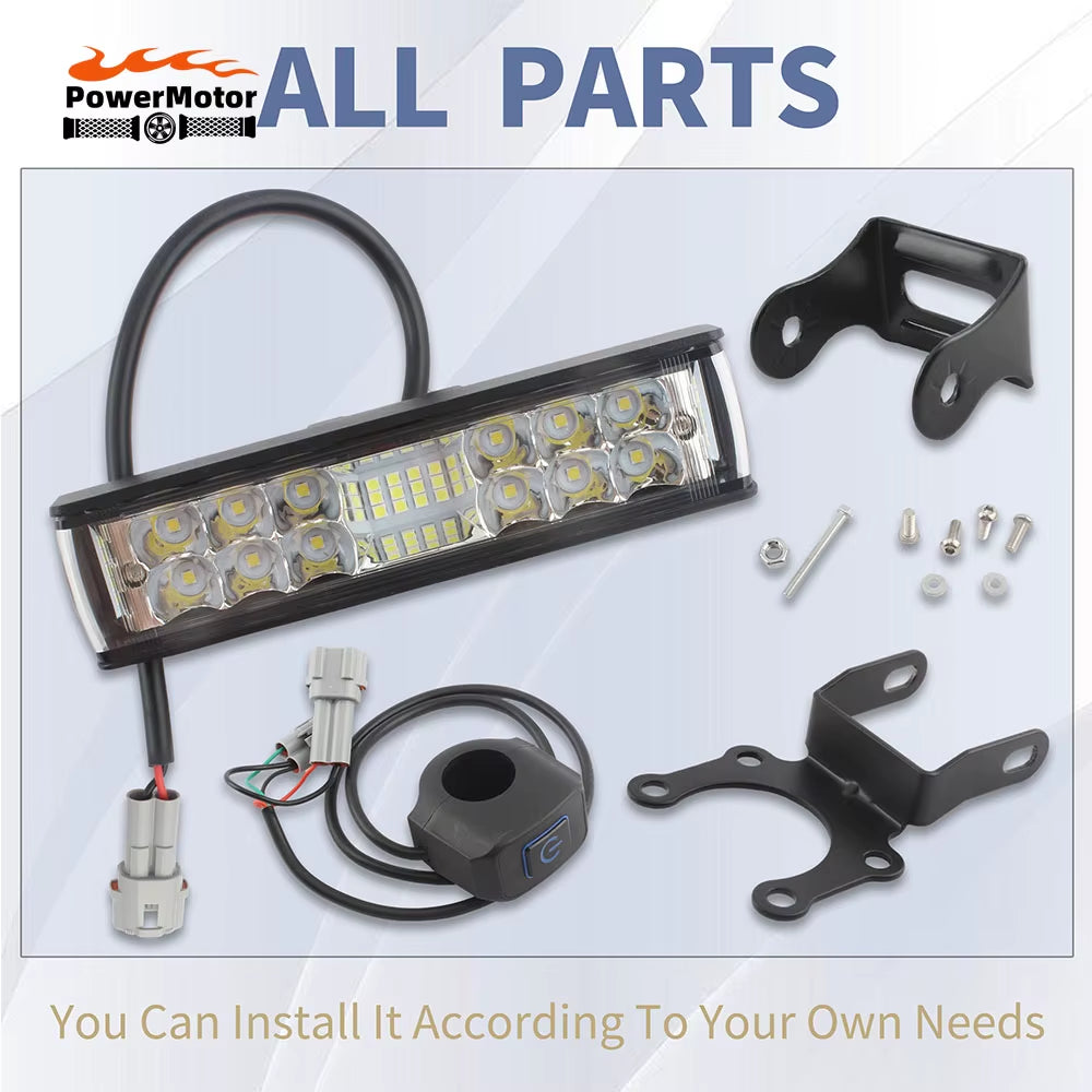 For Surron Light Bee Ebike LED Headlight Motorcycle Parts for Sur Ron Segway Enduro Motocross Electric Dirt Bike Spotlight