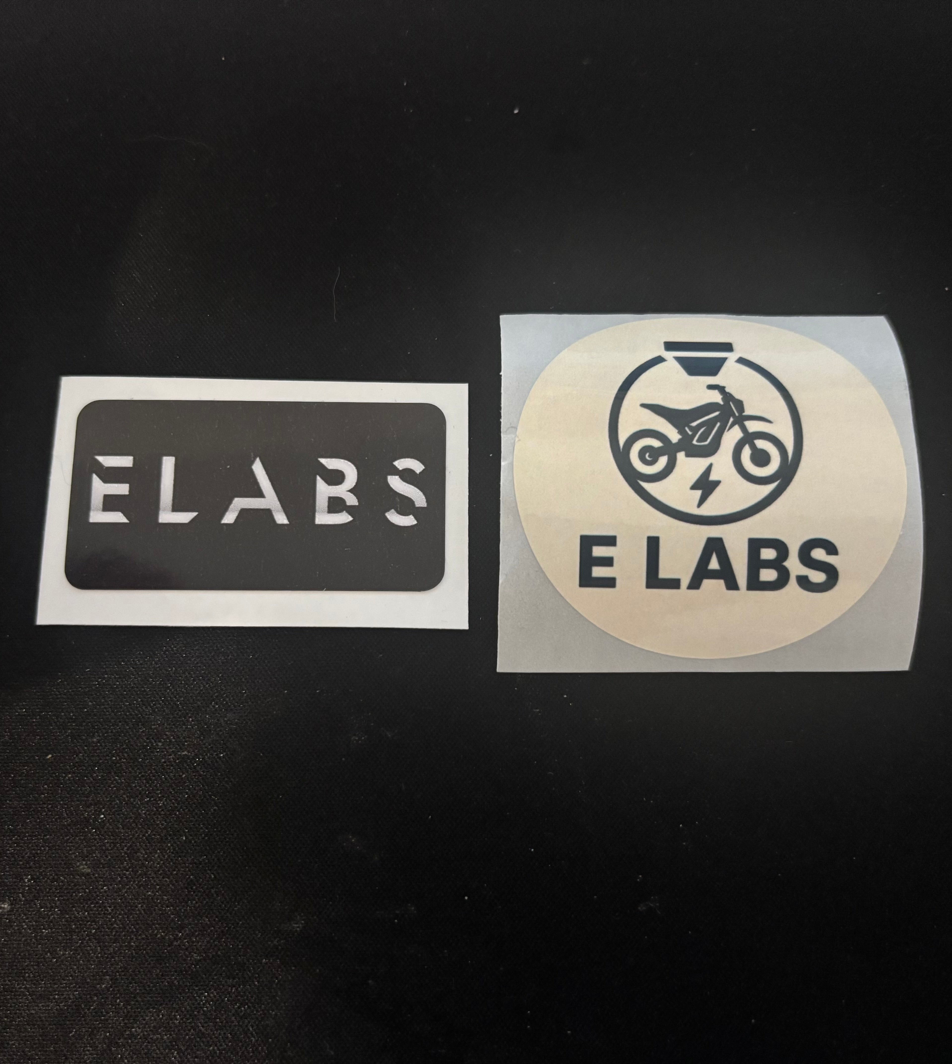 ELABS STICKER (Logo/Circle OR Name/Rectangle)