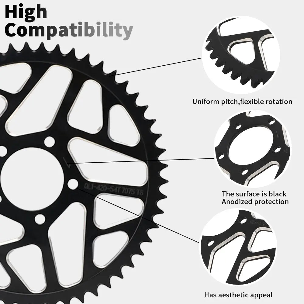 Sprocket 48T 54T 60T Surron Lightbee X/S and Segway X160/X260/E Ride Pro/Talaria