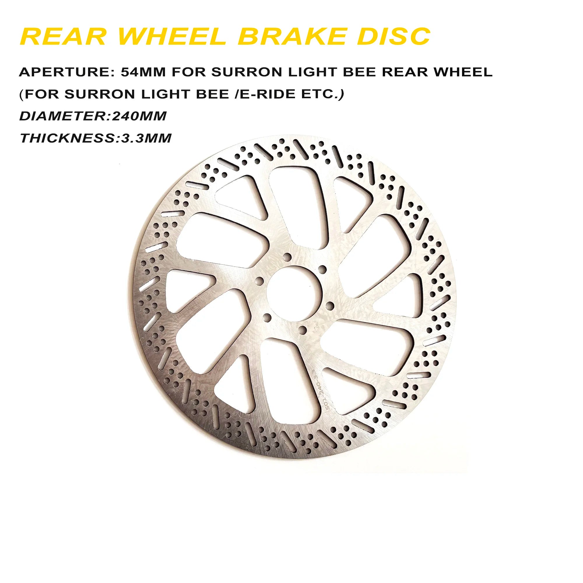 Surron Light Bee/E-Ride Pro SS 240mm Rotor For Ultra Bee Brakes