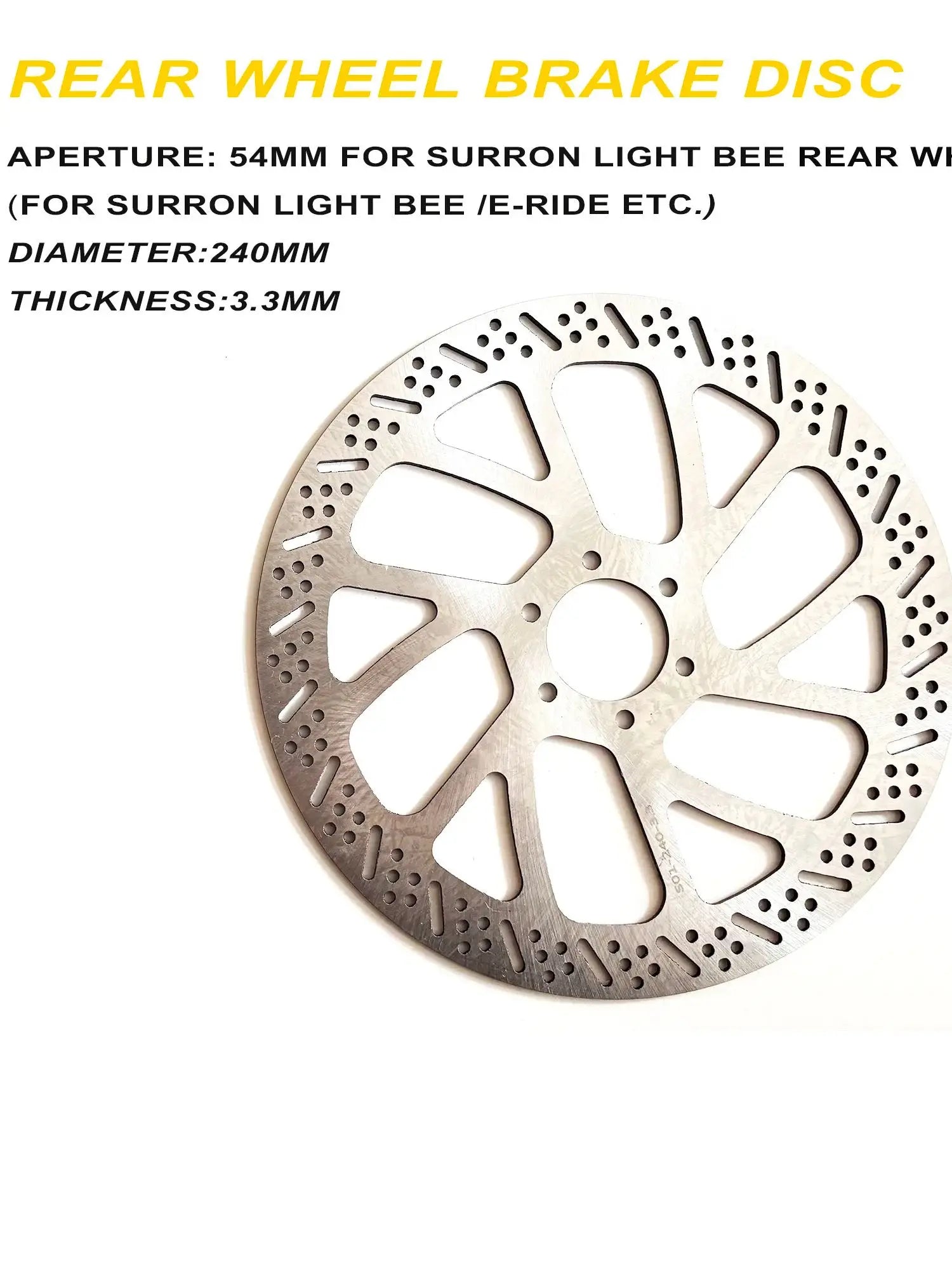 Surron Light Bee/E-Ride Pro SS 240mm Rotor For Ultra Bee Brakes